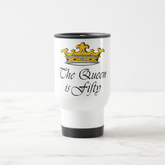 Mug De Voyage le cinquantième anniversaire la reine est 50 !
