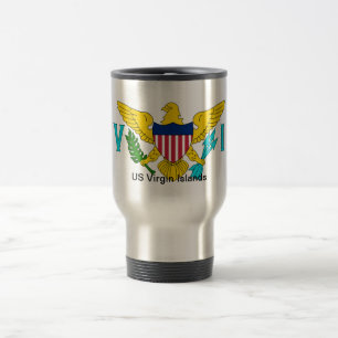 Mug De Voyage Le drapeau des Îles Vierges américaines