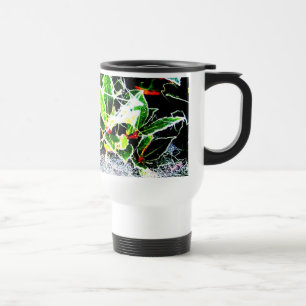 Mug De Voyage le gel a couvert Noël de houx et de photo de toil