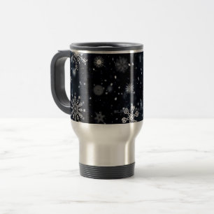 Mug De Voyage Le Noël de SlipperyJoe, hiver magique paisible à