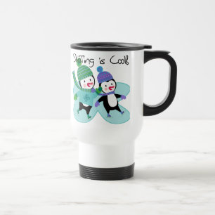 Mug De Voyage Le patinage de pingouins est frais