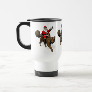 Mug De Voyage Le Père Noël Monte Un Tigre