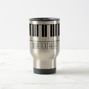 Mug De Voyage Le piano nommé fait sur commande verrouille
