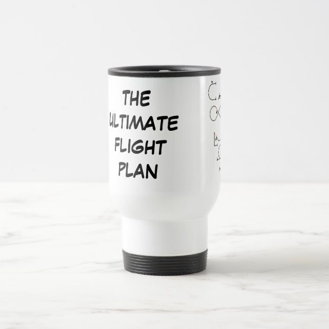 Mug De Voyage Le plan de vol final (Centre)
