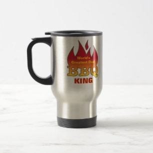 Mug De Voyage Le plus grand ROI de BBQ du papa du monde