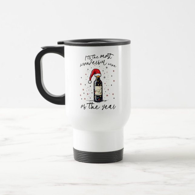 Mug De Voyage Le Vin Le Plus Merveilleux De L'Année (Gauche)