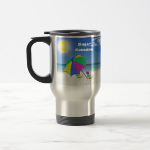 Mug De Voyage Le voyage fait sur commande tropical de soleil