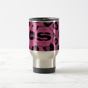 Mug De Voyage Leapord rose 15 oz. Coupe de Musique de Voyage en 