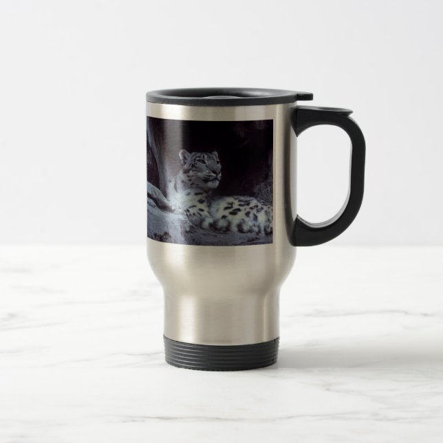 Mug De Voyage Léopard de neige (Droit)