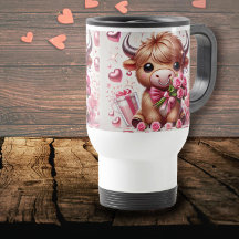 Les fleurs romantiques Les valentines de vaches de
