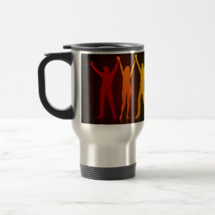 Mug De Voyage Les six silhouettes debout de Slipperyjoe, bras le