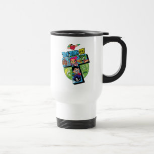 Mug De Voyage Les titans de l'adolescence vont ! collage de tour