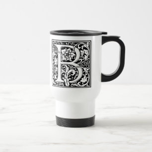 Mug De Voyage Lettre B Monogramme médiéval Art Nouveau