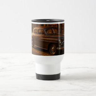 Mug De Voyage Librairie Automne/Automne vintage et voiture