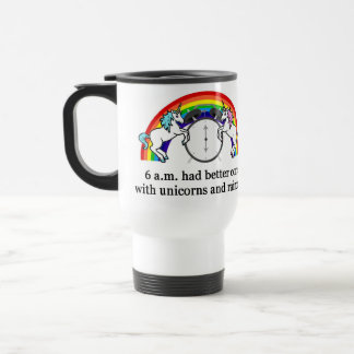 Mug De Voyage Licornes du besoin de 6h du matin