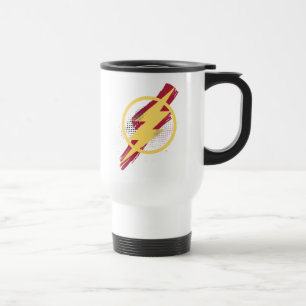Mug De Voyage Ligue de Justice Symbole Flash brosse et demi-to