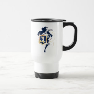 Mug De Voyage Ligue de Justice   Wonder Woman & JL Icon Pop Art