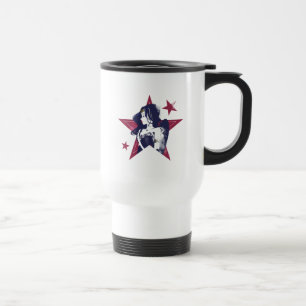 Mug De Voyage Ligue de Justice Wonder Woman & Stars Pop Art