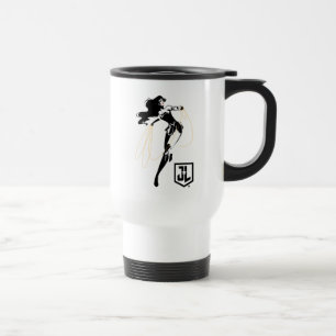 Mug De Voyage Ligue de Justice Wonder Woman with Lasso Pop Art