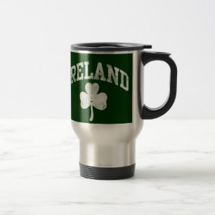 Mug De Voyage L'Irlande, style grunge de fac