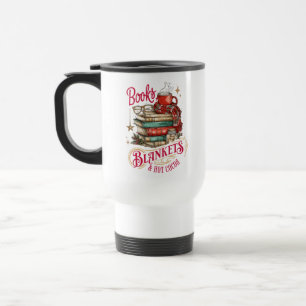 Mug De Voyage Livres Couvertures et Chocolat Chaud