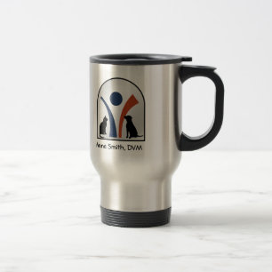 Mug De Voyage Logo animal vétérinaire fait sur commande avec l