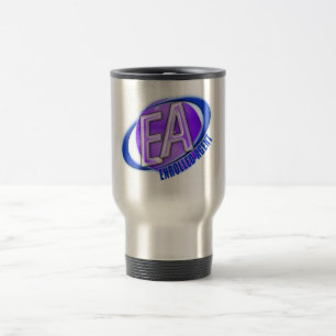 MUG DE VOYAGE LOGO DE BRUISSEMENT DE GLOBE D'EA - AGENT INSCRIT