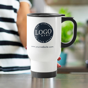 Mug De Voyage Logo de l'entreprise et site Web de l'entreprise A