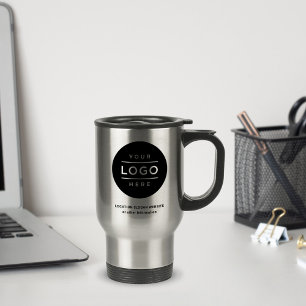 Mug De Voyage Logo de nom d'entreprise en acier inoxydable perso