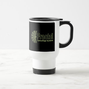 Mug De Voyage Logo des systèmes de camouflage fractal