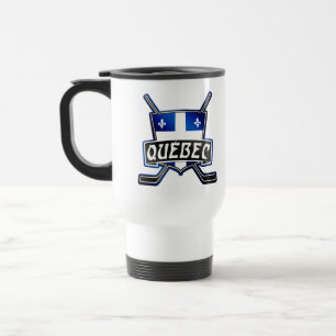 Mug De Voyage Logo du drapeau du hockey du Québec