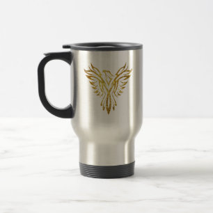 Mug De Voyage Logo Mythique de Levée d'Oiseaux Phoenix (Faux Gol