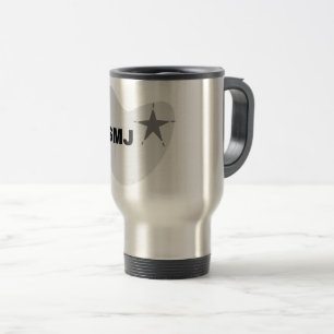 Mug De Voyage Logo personnalisé simple et élégant ici société