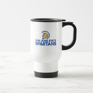 Mug De Voyage Logo Wordmark en détresse des Spartans de San Jose
