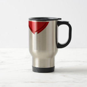 Mug De Voyage lollipop à coeur rouge