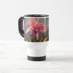Mug De Voyage L'orchidée de Cattleya et trois colibris Heade