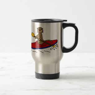 Mug De Voyage Loutre drôle Kayaking