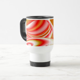 Mug De Voyage Love and Gold Abstrait 3D Rainbowart