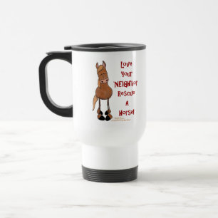 Mug De Voyage Love Your NEIGHbor Horse Secourt