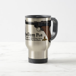 Mug De Voyage Luger 1904 de Mauser Parabellum 1908 PO8 2