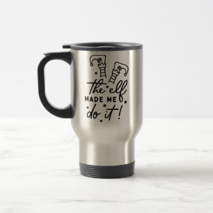 Mug De Voyage Lutin de Noël drôle m'a fait le faire Drôle Rétro
