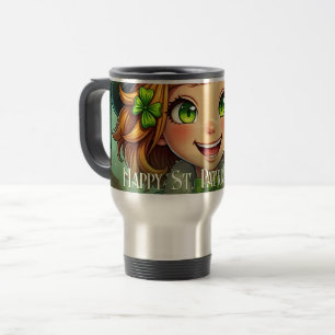Mug De Voyage Lutin joyeux - Saint-Patrick Chanceux