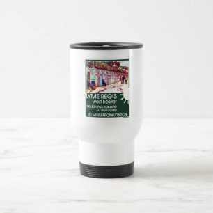 Mug De Voyage Lyme Regis Dorset Angleterre Vintage