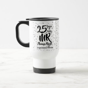 Mug De Voyage M. Toujours Juste Fun 25ème Anniversaire d'Argent