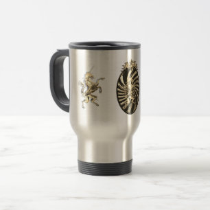Mug De Voyage Magique Mythique Golden Unicorn