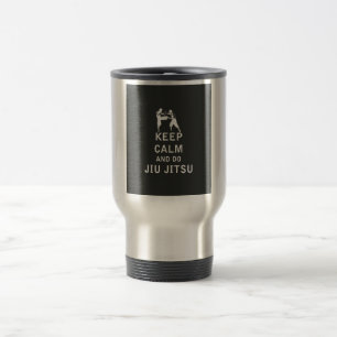 Mug De Voyage Maintenez calme et faites Jiu-Jitsu