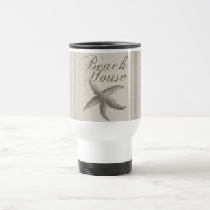 Mug De Voyage Maison de plage Starfish Bord de mer Côté côte