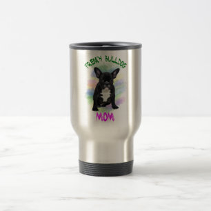 Mug De Voyage Maman Bouledogue Français Peinture à l'eau à l'hui