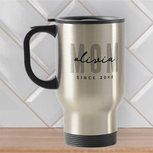 Mug De Voyage Maman Depuis 20XX Moderne Simple Preppy
