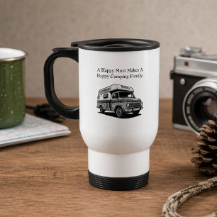 Mug De Voyage Maman heureuse Camping familial joyeux en plein ai